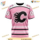 Custom Pink Fight Breast Cancer Design Nhl Calgary Flames Hoodie 3d 3.jpg - demo10