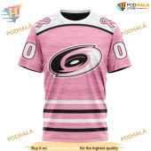 Custom Pink Fight Breast Cancer Design Nhl Carolina Hurricanes Hoodie 3d 3.jpg - demo10