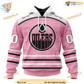 Custom Pink Fight Breast Cancer Design Nhl Edmonton Oilers Hoodie 3d 1.jpg - demo10