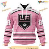 Custom Pink Fight Breast Cancer Design Nhl Los Angeles Kings Hoodie 3d 1.jpg - demo10