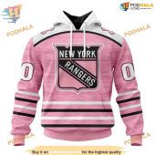 Custom Pink Fight Breast Cancer Design Nhl New York Rangers Hoodie 3d 1.jpg - demo10