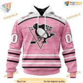 Custom Pink Fight Breast Cancer Design Nhl Pittsburgh Penguins Hoodie 3d 1.jpg - demo10