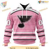 Custom Pink Fight Breast Cancer Design Nhl St Louis Blues Hoodie 3d 1.jpg - demo10