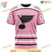 Custom Pink Fight Breast Cancer Design Nhl St Louis Blues Hoodie 3d 3.jpg - demo10