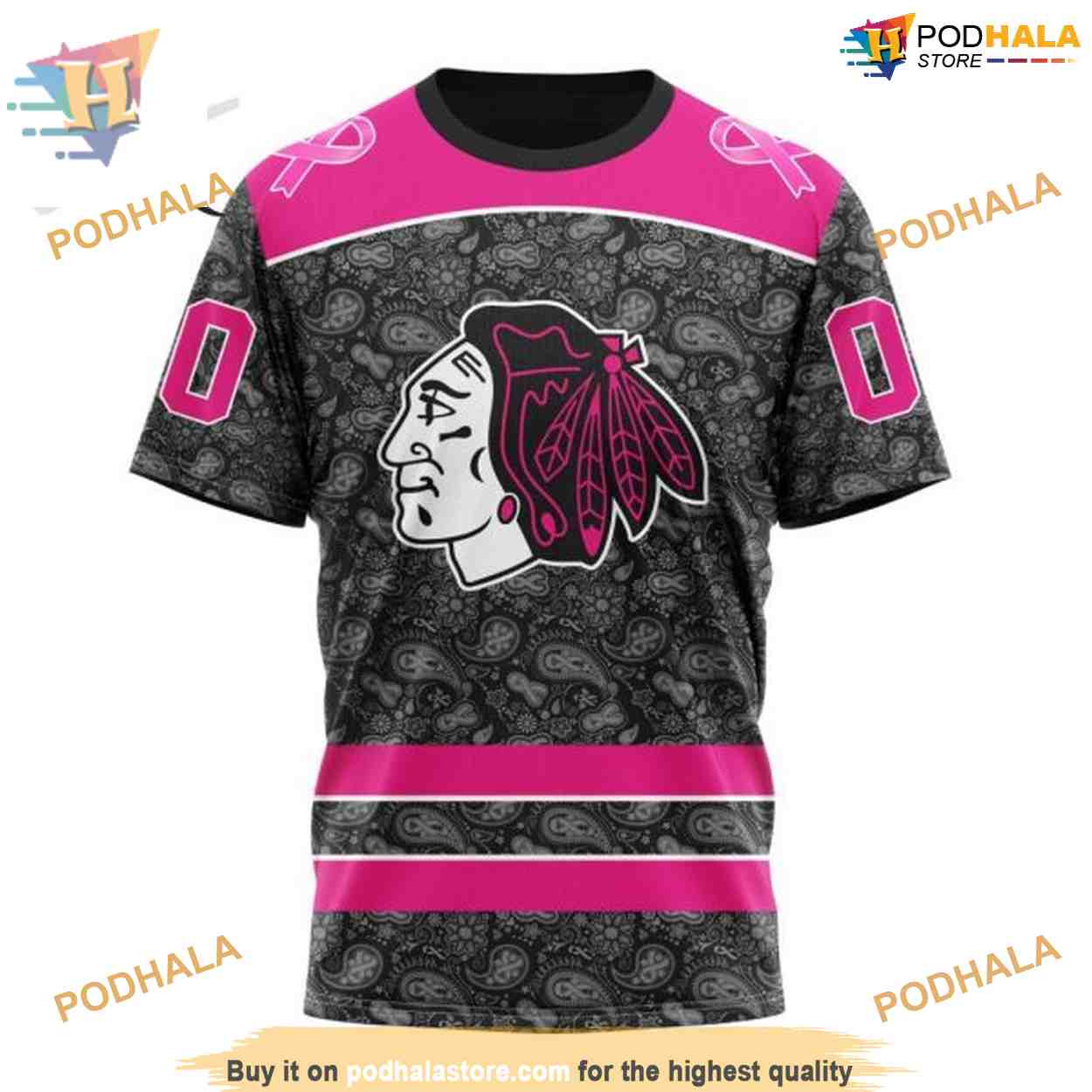 Custom Pink In The Rink Fight Breast Cancer NHL Chicago Blackhawks Hoodie 3D Custom Pink In The Rink Fight Breast Cancer NHL Chicago Blackhawks Hoodie 3D