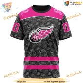 Custom Pink In The Rink Fight Breast Cancer Nhl Detroit Red Wings Hoodie 3d 3.jpg - demo10
