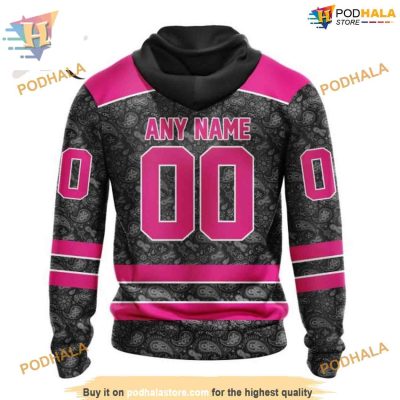 Custom Pink In The Rink Fight Breast Cancer NHL New York Islanders Hoodie 3D