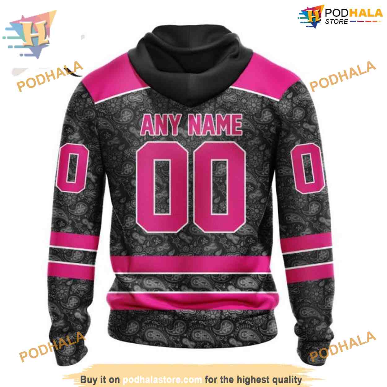 Custom Pink In The Rink Fight Breast Cancer NHL New York Islanders Hoodie 3D Custom Pink In The Rink Fight Breast Cancer NHL New York Islanders Hoodie 3D