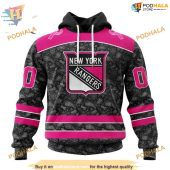 Custom Pink In The Rink Fight Breast Cancer Nhl New York Rangers Hoodie 3d 1.jpg - demo10