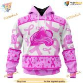 Custom Pink October Breast Cancer Awareness Month Nhl Colorado Avalanche Hoodie 3d 1.jpg - demo10