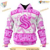 Custom Pink October Breast Cancer Awareness Month Nhl Seattle Kraken Hoodie 3d 1.jpg - demo10