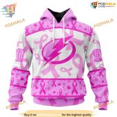 Custom Pink October Breast Cancer Awareness Month Nhl Tampa Bay Lightning Hoodie 3d 1.jpg - demo10