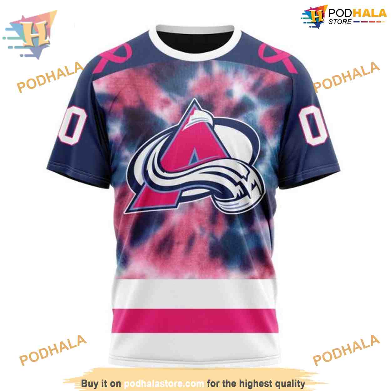 Custom Pink October Fight Breast Cancer NHL Colorado Avalanche Hoodie 3D Custom Pink October Fight Breast Cancer NHL Colorado Avalanche Hoodie 3D