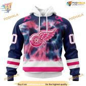 Custom Pink October Fight Breast Cancer Nhl Detroit Red Wings Hoodie 3d 1.jpg - demo10