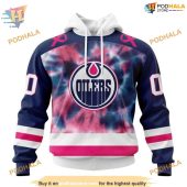 Custom Pink October Fight Breast Cancer Nhl Edmonton Oilers Hoodie 3d 1.jpg - demo10