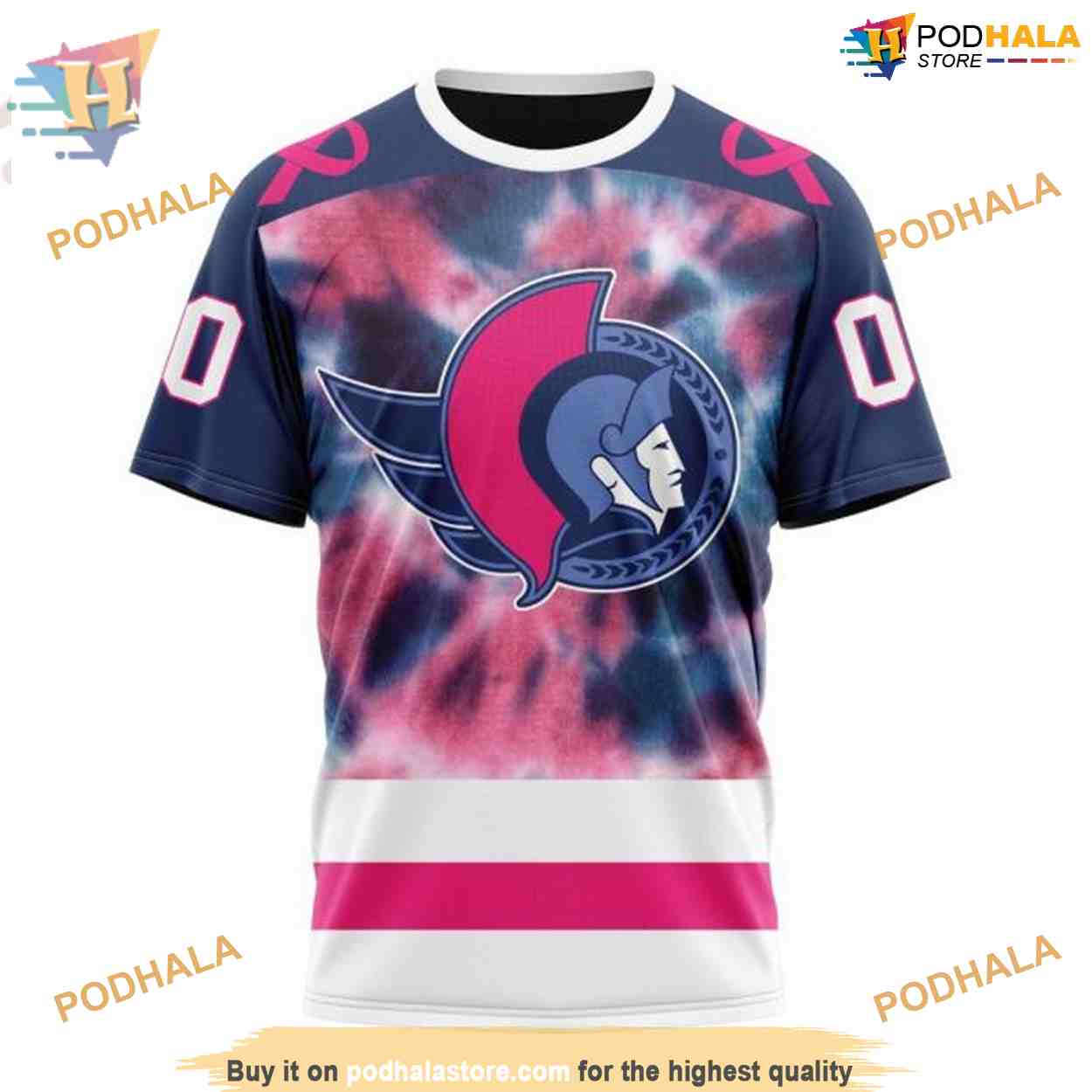 Custom Pink October Fight Breast Cancer NHL Ottawa Senators Hoodie 3D Custom Pink October Fight Breast Cancer NHL Ottawa Senators Hoodie 3D