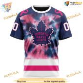Custom Pink October Fight Breast Cancer Nhl Toronto Maple Leafs Hoodie 3d 3.jpg - demo10