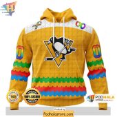 Custom Pittsburgh Penguins 3D Hoodie Autism Awareness NHL Apparel