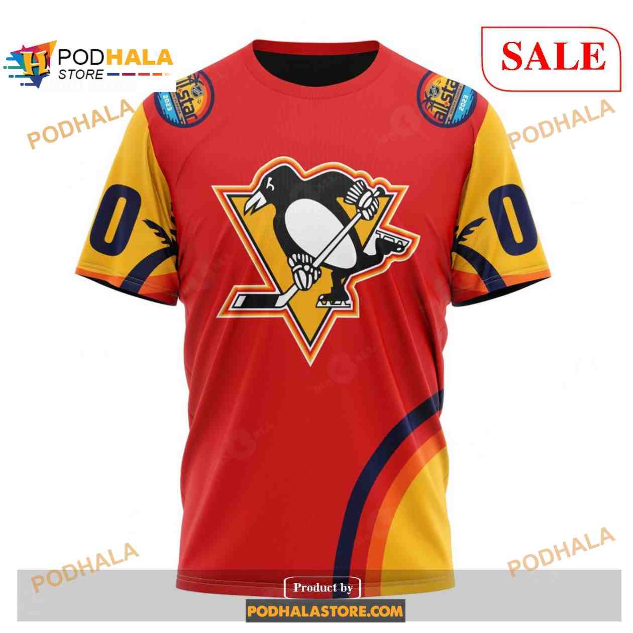 Custom Pittsburgh Penguins ALL Star Sunset NHL Shirt Hoodie 3D Custom Pittsburgh Penguins ALL Star Sunset NHL Shirt Hoodie 3D
