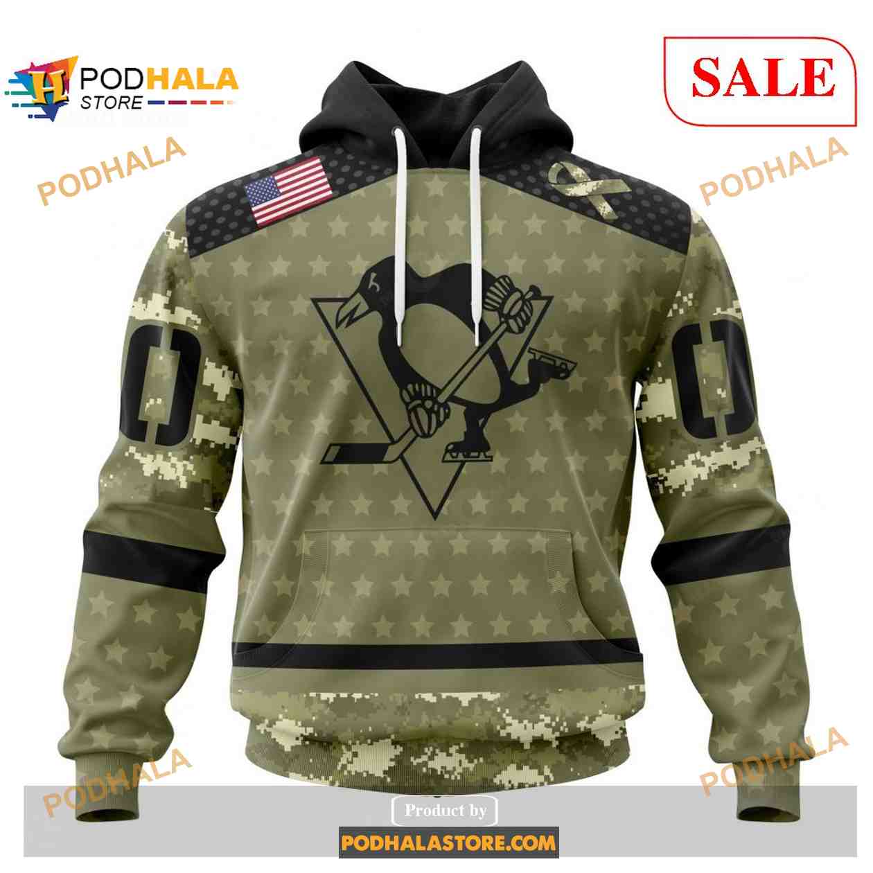 Custom Pittsburgh Penguins Camo Military Appreciation NHL Shirt Hoodie 3D Custom Pittsburgh Penguins Camo Military Appreciation NHL Shirt Hoodie 3D