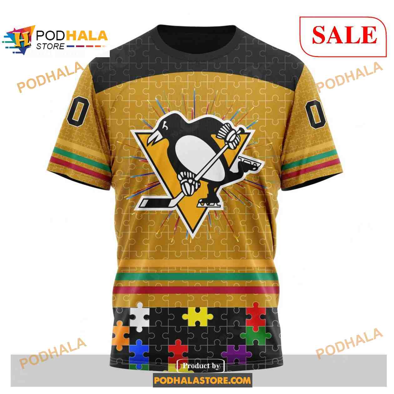 Custom Pittsburgh Penguins Fearless Aganst Autism NHL Shirt Hoodie 3D Custom Pittsburgh Penguins Fearless Aganst Autism NHL Shirt Hoodie 3D