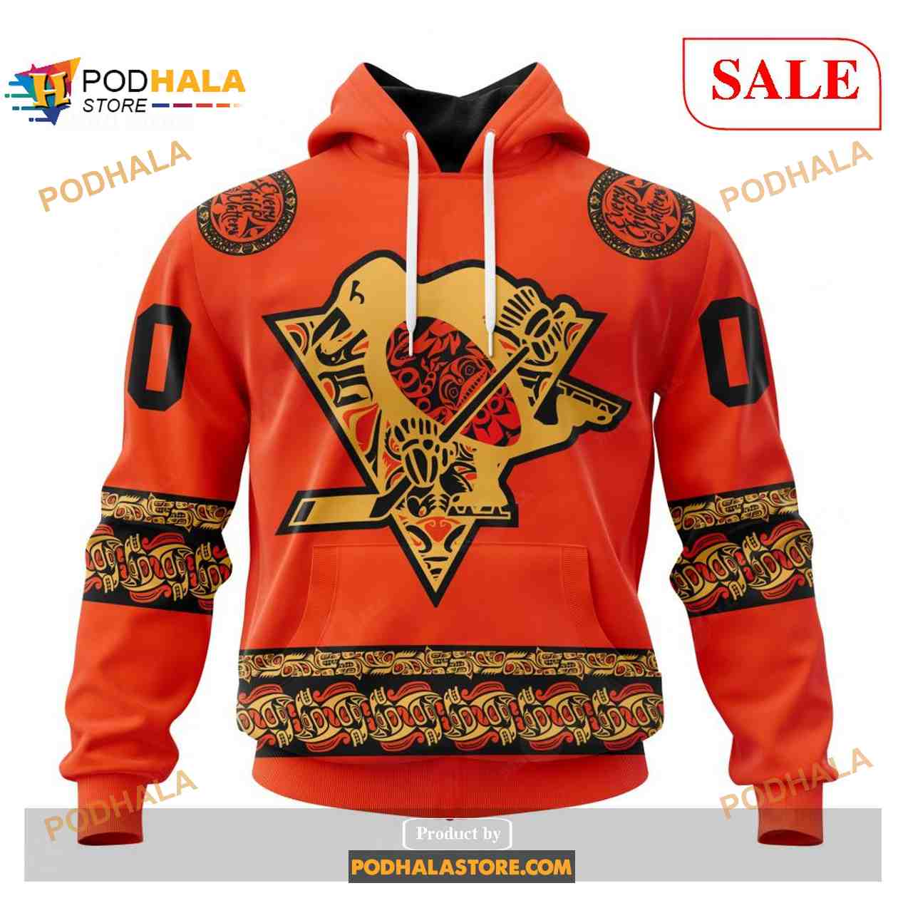 Custom Pittsburgh Penguins National Day For Truth And Reconciliation NHL Hoodie 3D Custom Pittsburgh Penguins National Day For Truth And Reconciliation NHL Hoodie 3D