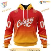 Custom Retro Gradient Design Nhl Calgary Flames Hoodie 3d Sweatshirt 1.jpg - demo10