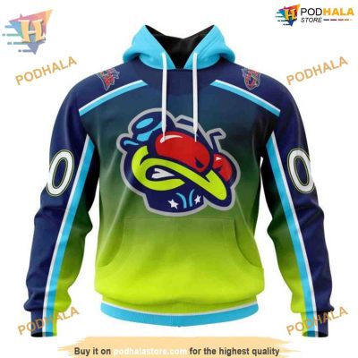 Custom Retro Gradient Design NHL Columbus Blue Jackets Hoodie 3D