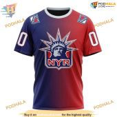 Custom Retro Gradient Design Nhl New York Rangers Hoodie 3d 3.jpg - demo10