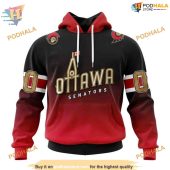 Custom Retro Gradient Design Nhl Ottawa Senators Hoodie 3d 1.jpg - demo10