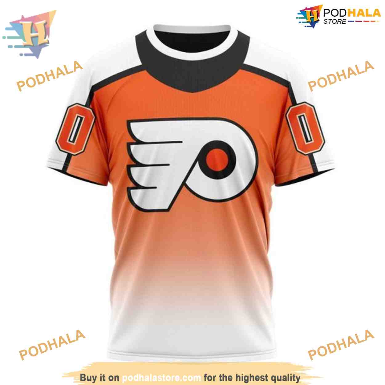 Custom Retro Gradient Design NHL Philadelphia Flyers Hoodie 3D Custom Retro Gradient Design NHL Philadelphia Flyers Hoodie 3D