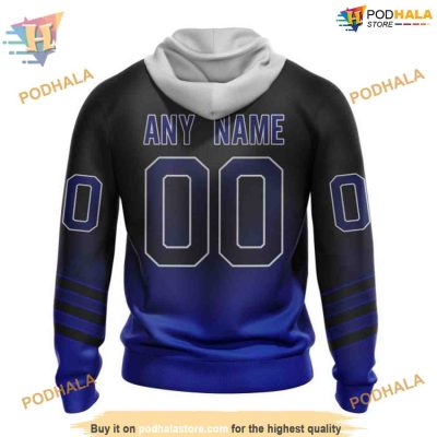 Custom Retro Gradient Design NHL Tampa Bay Lightning Hoodie 3D
