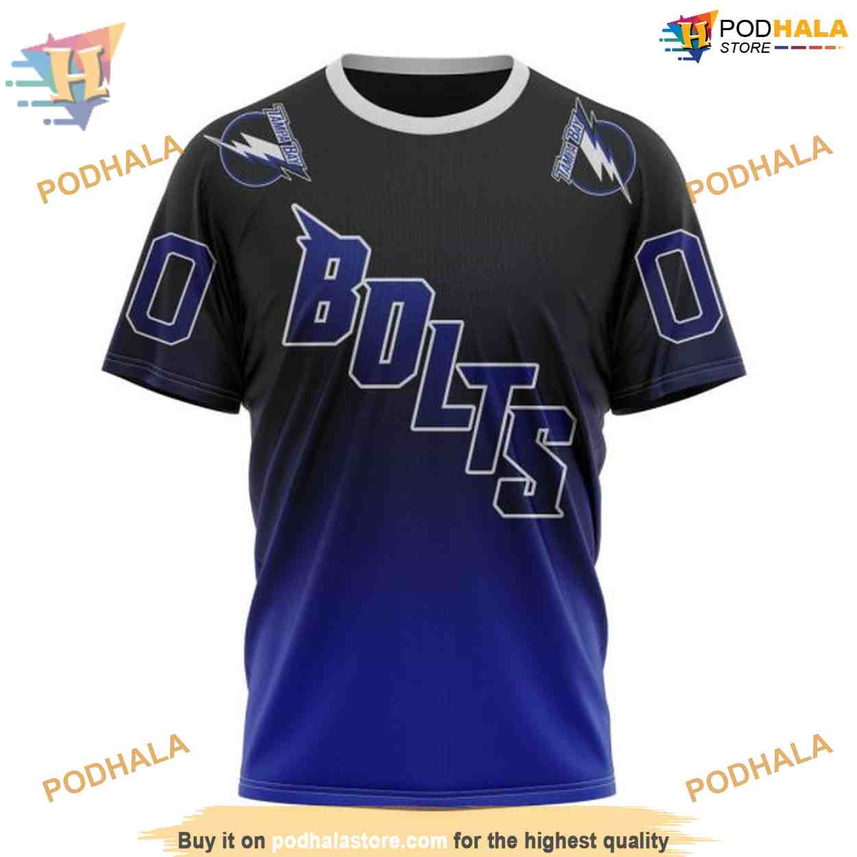 Custom Retro Gradient Design NHL Tampa Bay Lightning Hoodie 3D Custom Retro Gradient Design NHL Tampa Bay Lightning Hoodie 3D