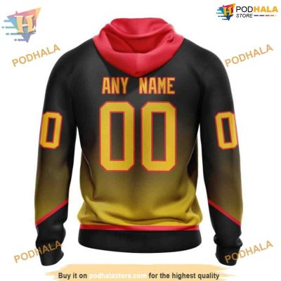 Custom Retro Gradient Design NHL Vancouver Canucks Hoodie 3D