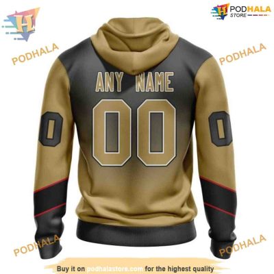 Custom Retro Gradient Design NHL Vegas Golden Knights Hoodie 3D Shirt
