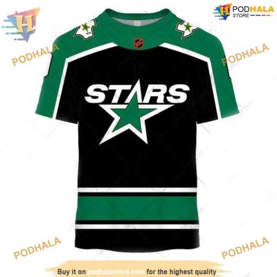 Custom Reverse Retro 2023 Style NHL Dallas Stars Hoodie 3D Shirt