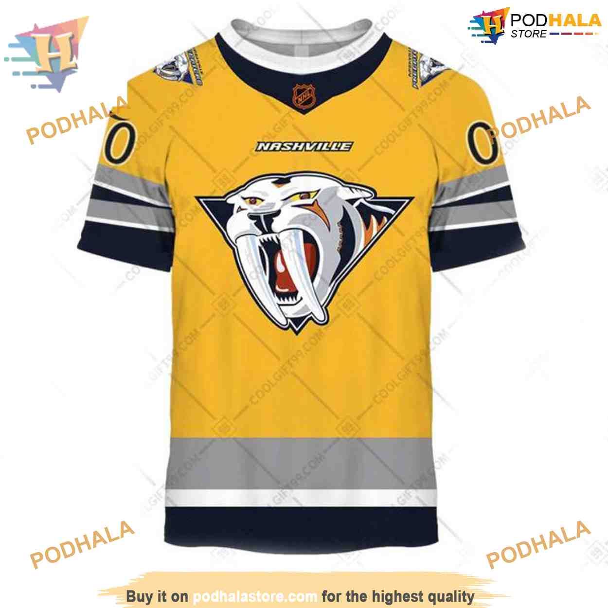 Custom Reverse Retro 2023 Style NHL Nashville Predators Hoodie 3D Custom Reverse Retro 2023 Style NHL Nashville Predators Hoodie 3D
