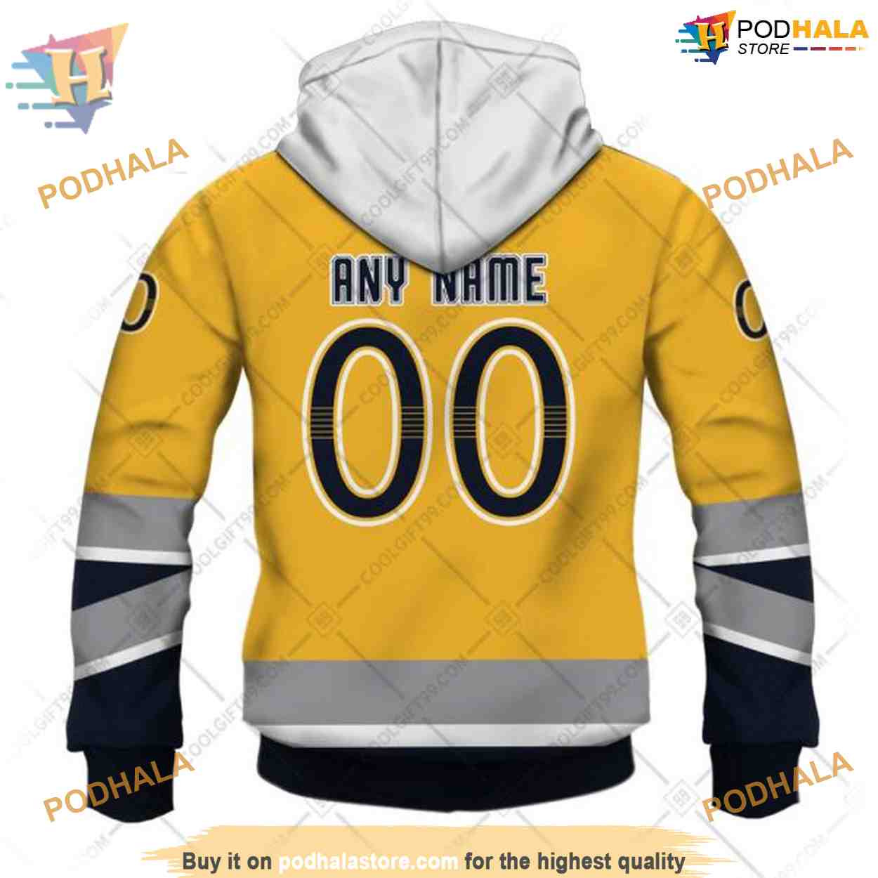 Custom Reverse Retro 2023 Style NHL Nashville Predators Hoodie 3D Custom Reverse Retro 2023 Style NHL Nashville Predators Hoodie 3D