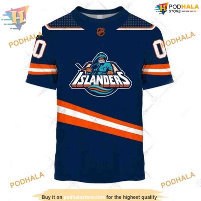 Custom Reverse Retro 2023 Style NHL New York Islanders Hoodie 3D