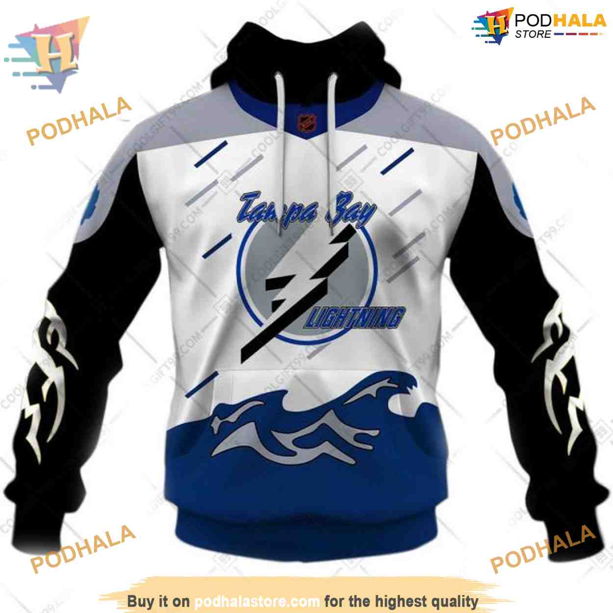 Custom Reverse Retro 2023 Style NHL Tampa Bay Lightning Hoodie 3D Custom Reverse Retro 2023 Style NHL Tampa Bay Lightning Hoodie 3D