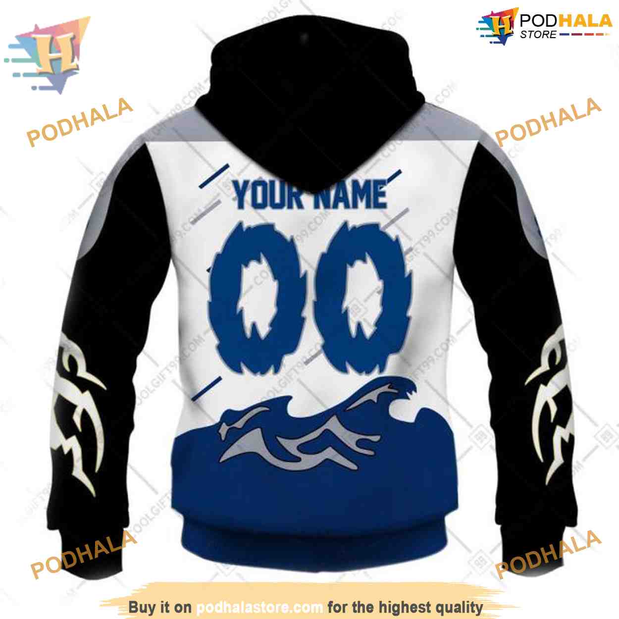 Custom Reverse Retro 2023 Style NHL Tampa Bay Lightning Hoodie 3D Custom Reverse Retro 2023 Style NHL Tampa Bay Lightning Hoodie 3D