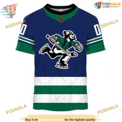 Custom Reverse Retro 2023 Style NHL Vancouver Canucks Hoodie 3D