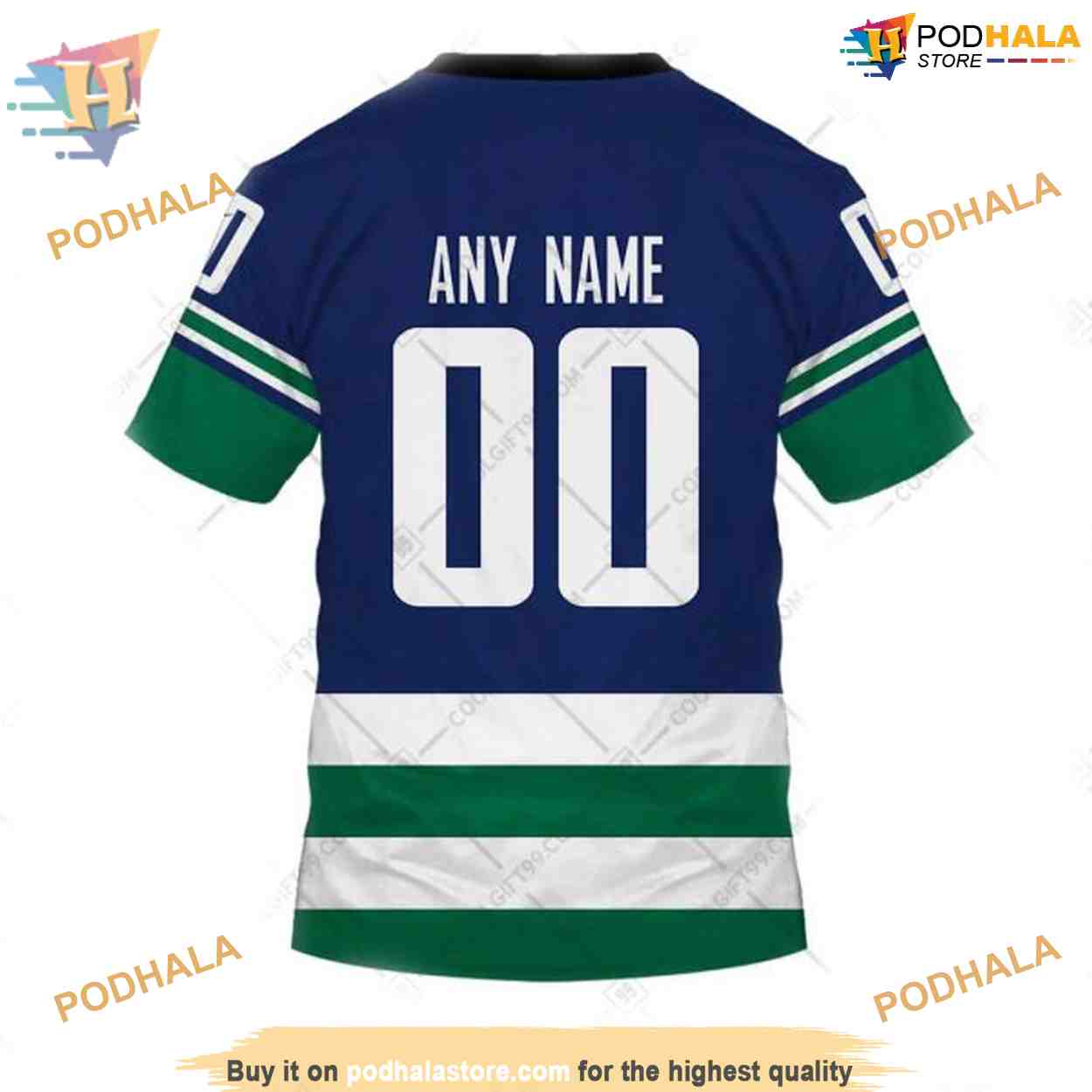 Custom Reverse Retro 2023 Style NHL Vancouver Canucks Hoodie 3D Custom Reverse Retro 2023 Style NHL Vancouver Canucks Hoodie 3D