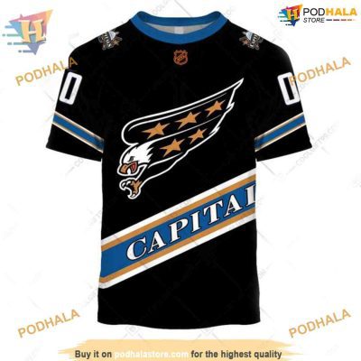 Custom Reverse Retro 2023 Style NHL Washington Capitals Hoodie 3D