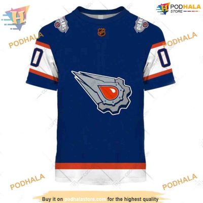 Custom Reverse Retro 2223 Style NHL Edmonton Oilers Hoodie 3D
