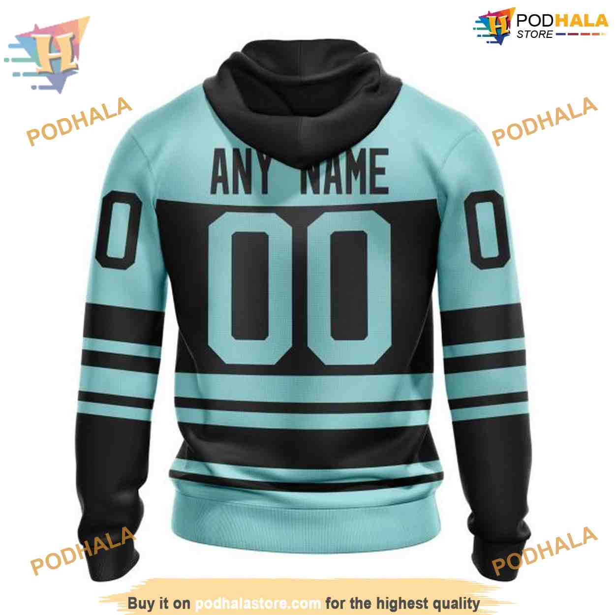 Custom Reverse Retro Kits 2023 NHL Seattle Kraken Hoodie 3D Custom Reverse Retro Kits 2023 NHL Seattle Kraken Hoodie 3D