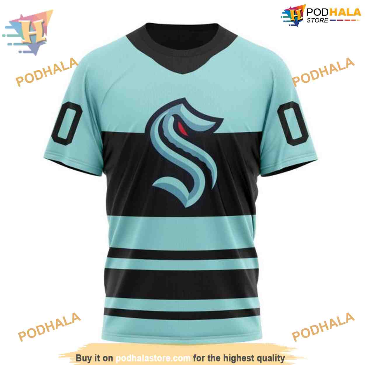 Custom Reverse Retro Kits 2023 NHL Seattle Kraken Hoodie 3D Custom Reverse Retro Kits 2023 NHL Seattle Kraken Hoodie 3D