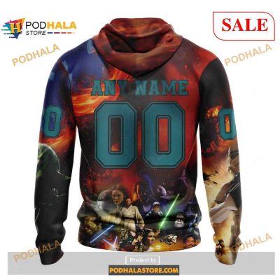 Custom San Jose Sharks Design X Star War NHL Shirt Hoodie 3D