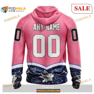 Custom San Jose Sharks Fights Cancer NHL Shirt Hoodie 3D