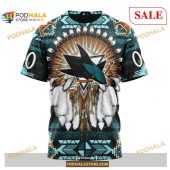 Custom San Jose Sharks Native Costume Nhl Shirt Hoodie 3d 3.jpg - demo10